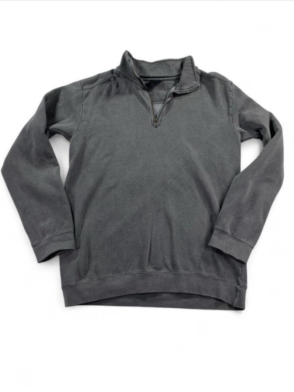 Men's Charcoal Quarter-Zip Pullover Sweater